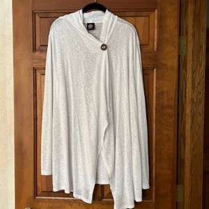 Bobeau one button cardigan 3x